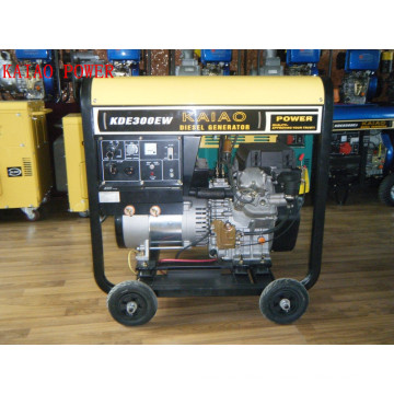 AC Single Phase 3kw/DC 300A Key Start Double Use Diesel Welder Generator